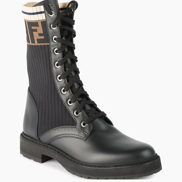 FENDI WOMENS COMBAT BOOT - Picture 1 of 4